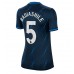 Tanie Strój piłkarski Chelsea Benoit Badiashile #5 Koszulka Wyjazdowej dla damskie 2023-24 Krótkie Rękawy